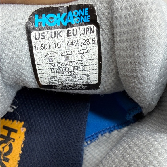 Hoka Gray Sneakers with Orange and Blue Accents - Picture 12 of 15